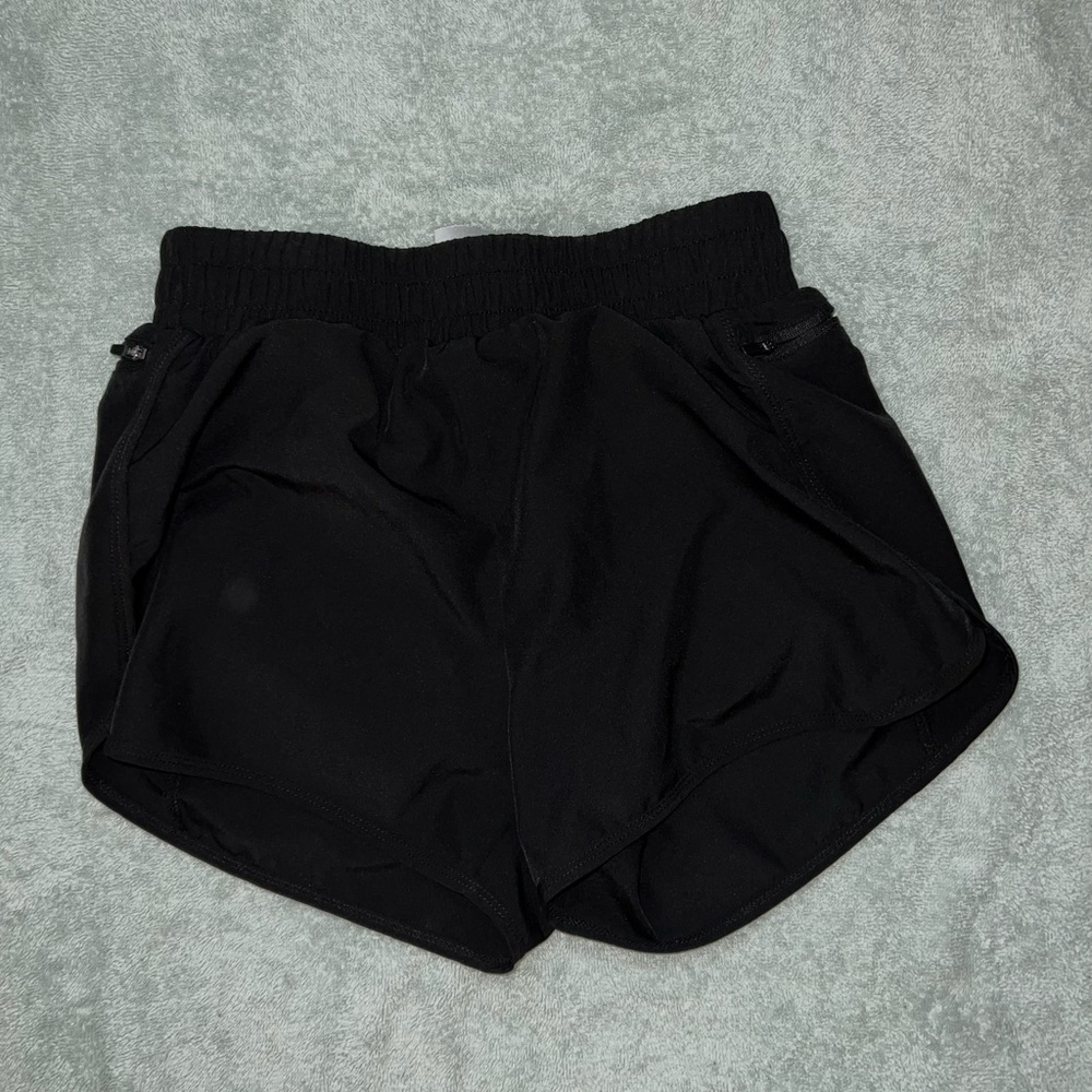 Women’s Black Exercise Shorts with Pockets